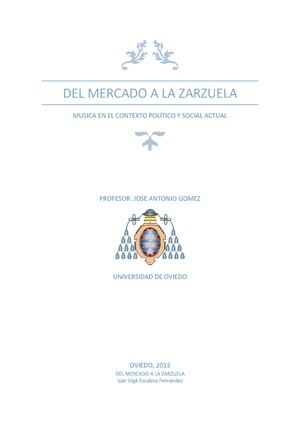Del mercado a La Zarzuela