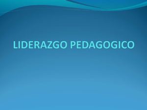 Liderazgo