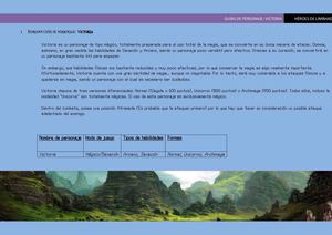 Manual de Personaje: Victoria