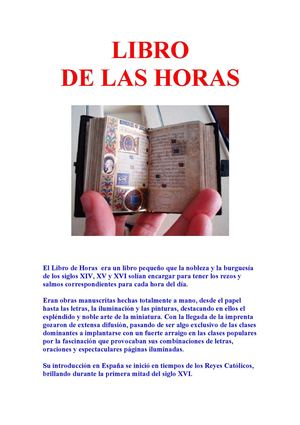 LIBRO DE LAS HORAS DE CATALINA DE ARAGÓN.