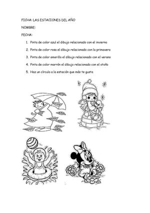 Ficha: Las estaciones del año