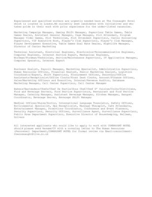 Job Vacancy At The Connaught Hotel London