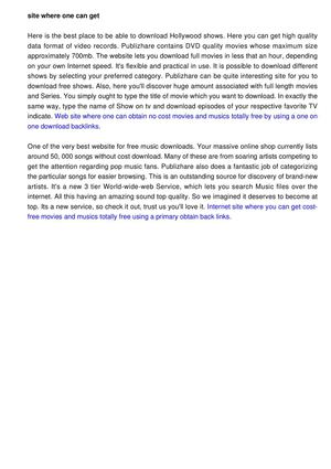 Web page to obtain free videos along with musics totally free using a direct download inbound links.