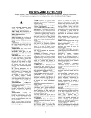 Vocabulário estranho - Etimologia de termos e siglas