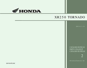 Catalogo de peças xr 250 tornado