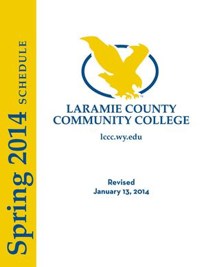 Class Schedule Spring