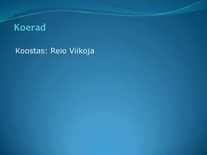 Koerad