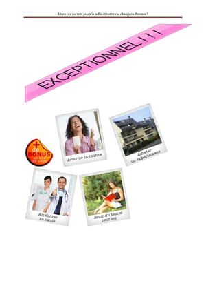 Les secrets de l'attraction à votre disposition maintenant