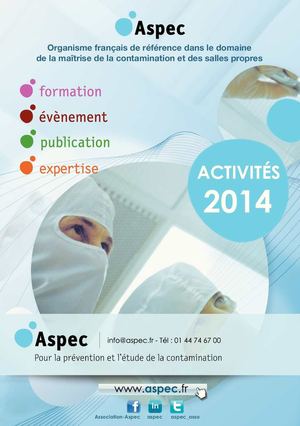 Téléchargez le livret Activités 2014 de l'Aspec (en pdf)