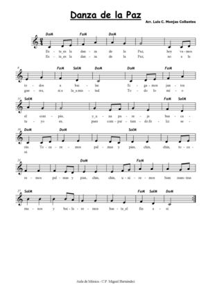 cancion de la paz para flauta