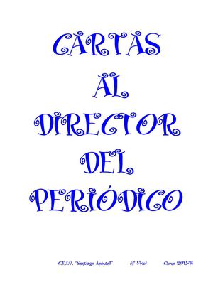 CARTAS AL DIRECTOR