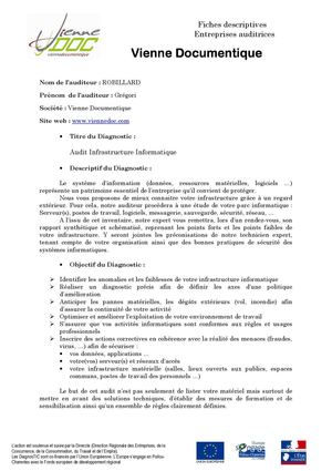 VIENNE DOC- Audit Infrastructure Informatique