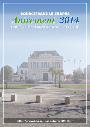 Plaquette de la liste Bourcefranc le Chapus Autrement 2014