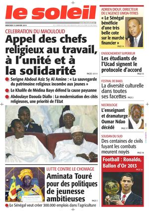 Edition du 15 Janvier 2014