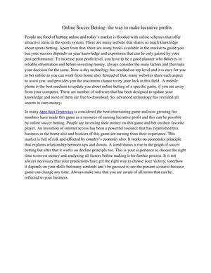 Agen Judi Bola Online