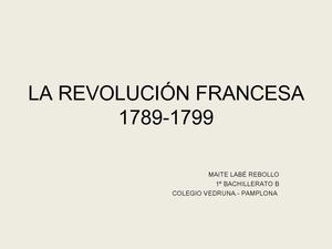 LA REVOLUCIÓN FRANCESA