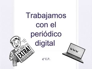 Trabajar con el periodico