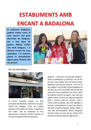 Establiments amb encant a Badalona