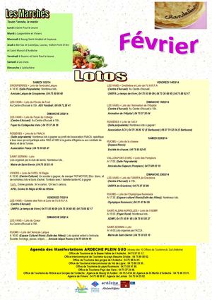 Agenda février 2014