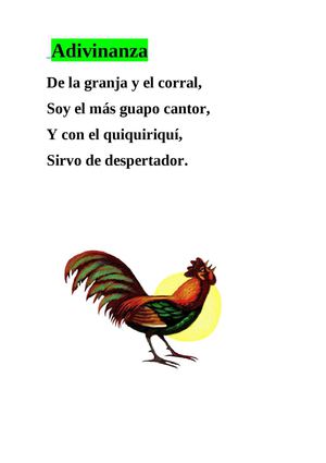 Adivinanzas de la granja