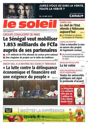 Edition du 16 Janvier 2014