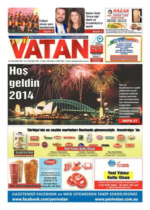 Yeni Vatan Turkish Newspaper Issue No: 1732