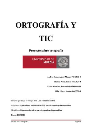Ortografía y TIC