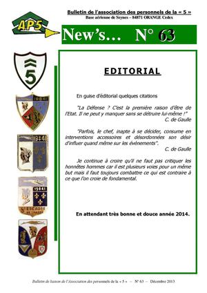 New’s… N° 63 AP5