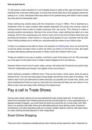 cheap urban clothing