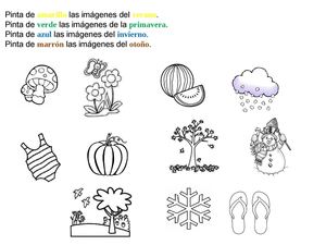 Fichas de las estaciones del año