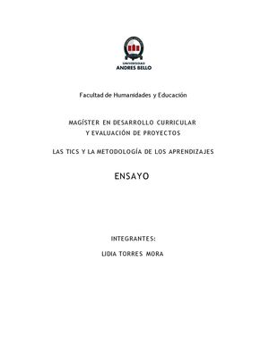 ENSAYO ENERGIA ELECTRICA LIDIA TORRES