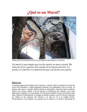 ¿Qué es un mural?