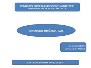 MAPA CONCEPTUAL AMENAZAS INFÓRMATICAS