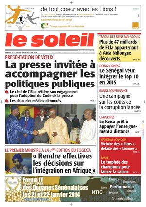 Edition du 18 - 19 Janvier 2014