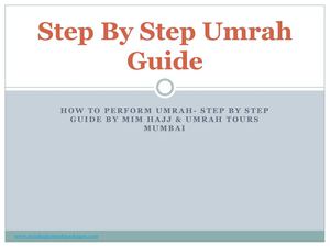 Step By Step Umrah Guide and Procedure for Performing Umrah