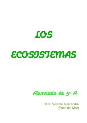 Los ecosistemas