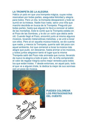 Cuento, adivinanzas y coloreamos