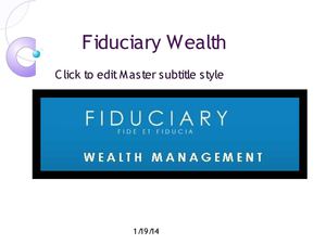 FINANCIAL PLANNING - WWW.FIDUCIARYWEALTH.EU