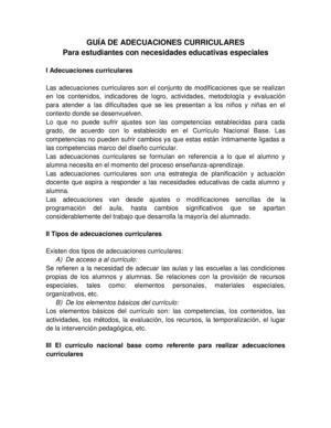 guía de adecuaciones.