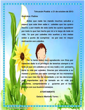 CARTA DE DE AGRADECIMIENTO