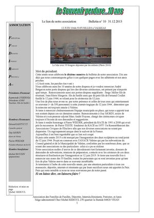 Le souvenir perdure n°10