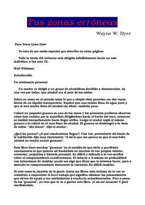 Libro: Tus zonas erróneas