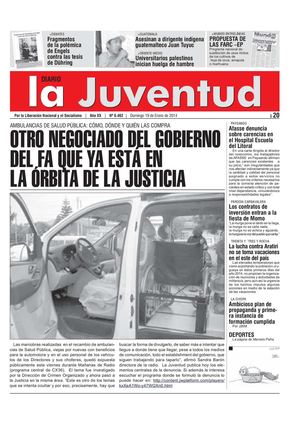 OTRO NEGOCIADO DEL GOBIERNO DEL FA QUE YA ESTÁ EN LA ÓRBITA DE LA JUSTICIA