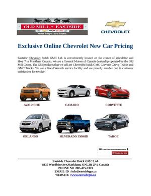 Chevrolet Markham Dealership