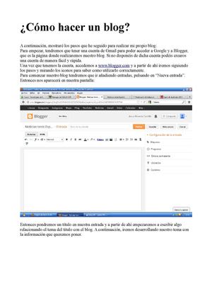 Manual para crear un blog