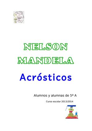 Nelson Mandela Acrósticos