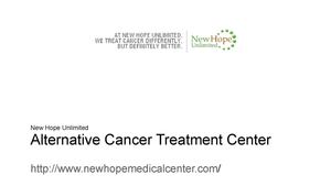 Alternative Cancer Treatment - New Hope Unlimited