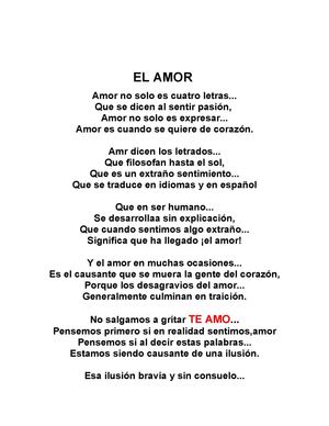 EL AMOR