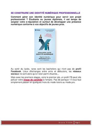 Se construire une identité numérique