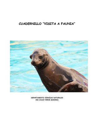 cuadernillo "visita a faunia"
